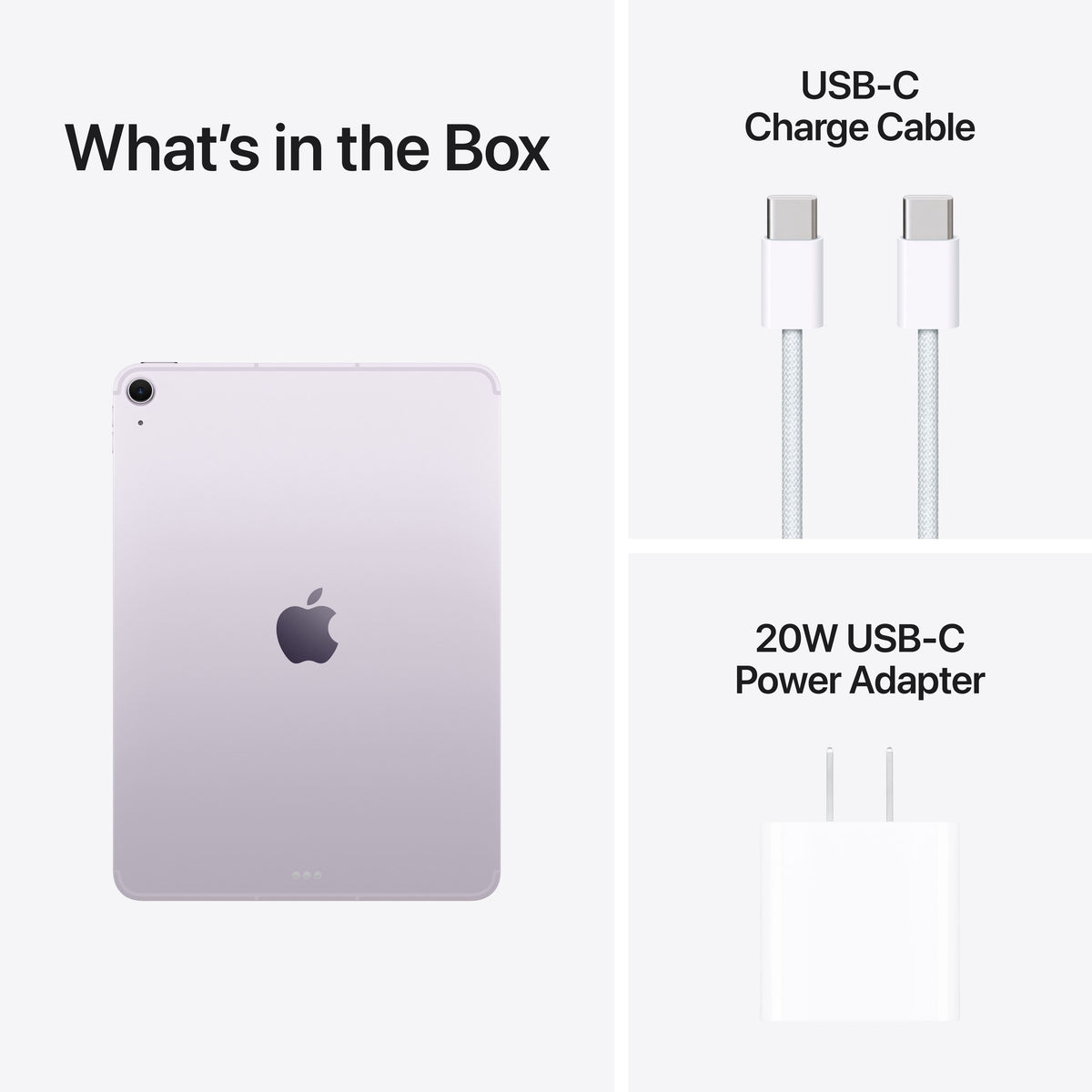 Apple - 11-inch iPad Air M3 chip Built for Apple Intelligence Wi-Fi + Cellular 1TB - Purple (Verizon)