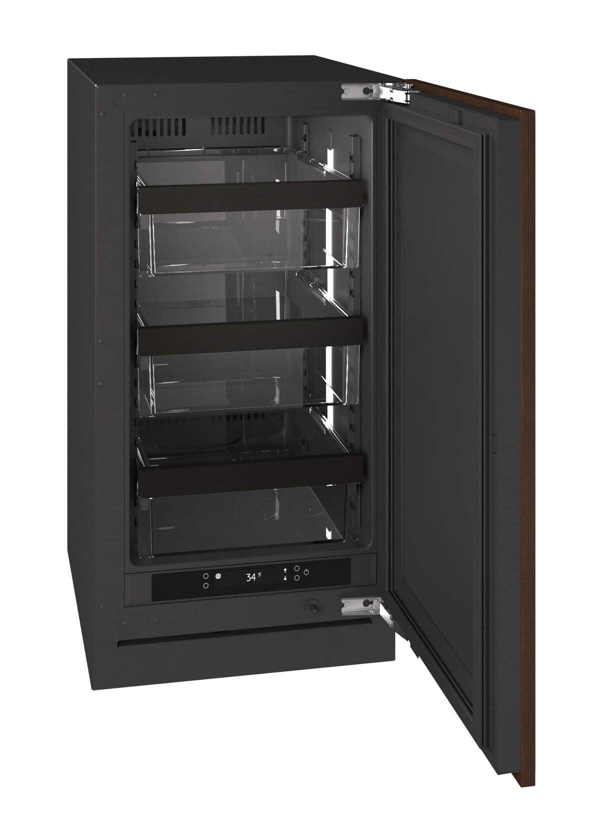 U-Line - 18"W. Built-In Compact Refrigerator - Panel Ready - Integrated Solid
