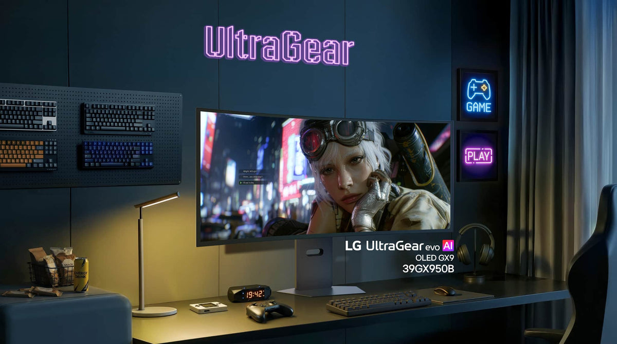 LG - UltraGear evo GX9 39" 5K2K OLED 165Hz 0.03ms G-SYNC FreeSync Premium Pro Gaming Monitor with DisplayHDR TRUE 500 - Black