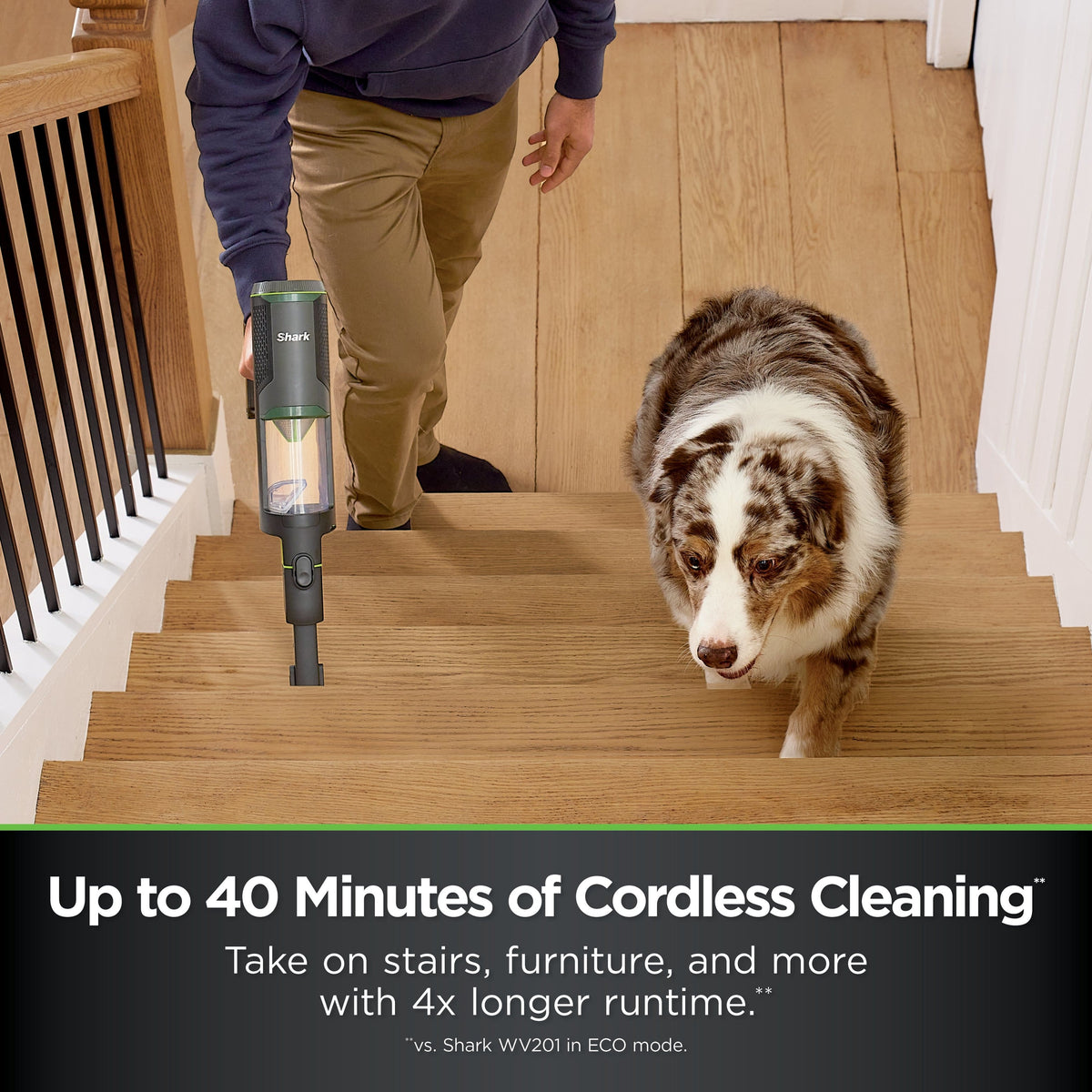 Shark - PowerBoost Cordless 2-in-1 Car/Home Handheld PowerVac - Charcoal + Electric Green