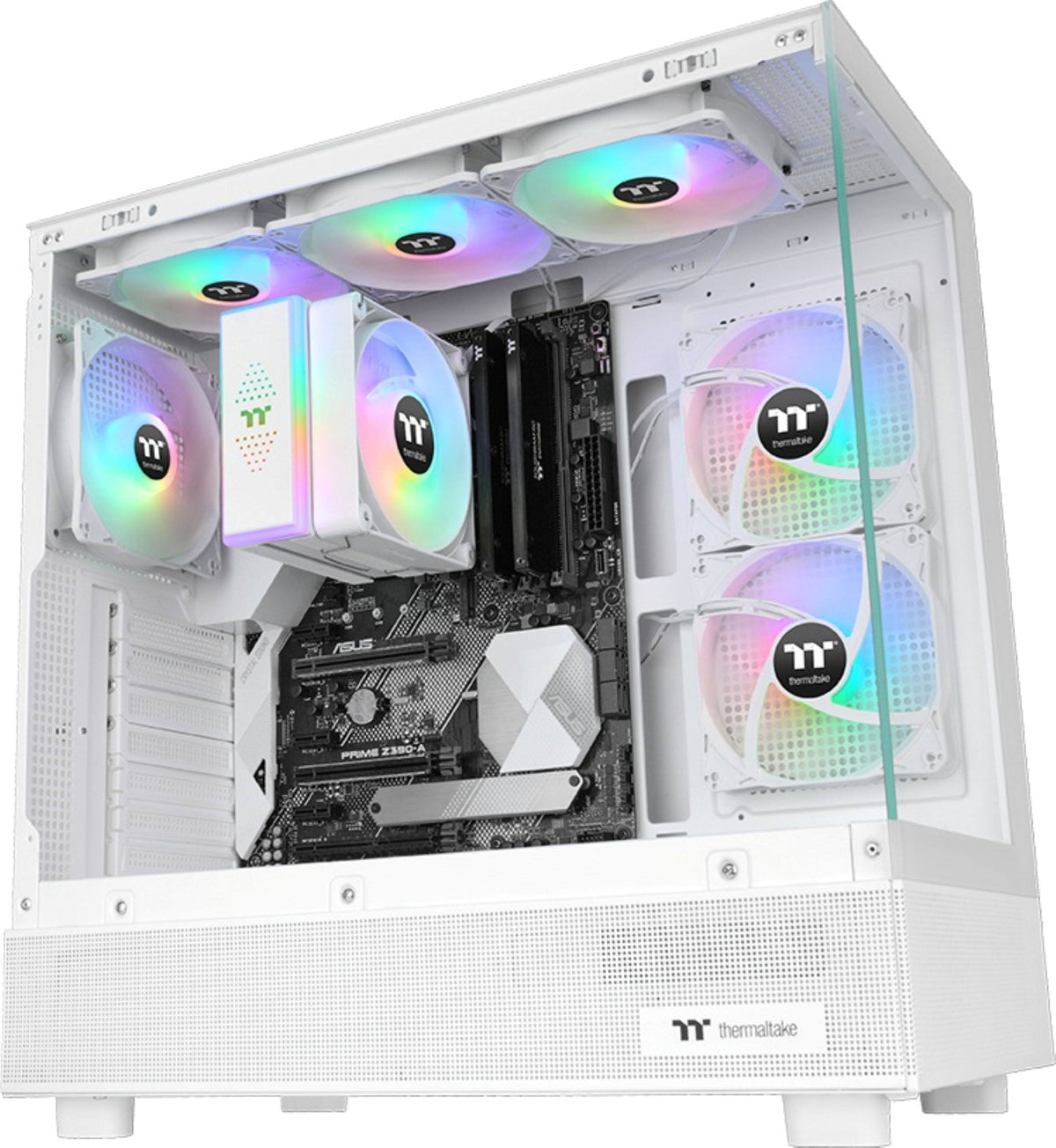 Thermaltake - LE120 ARGB Sync 120mm PWM Computer Case Cooling Fan (3-Pack) - Snow