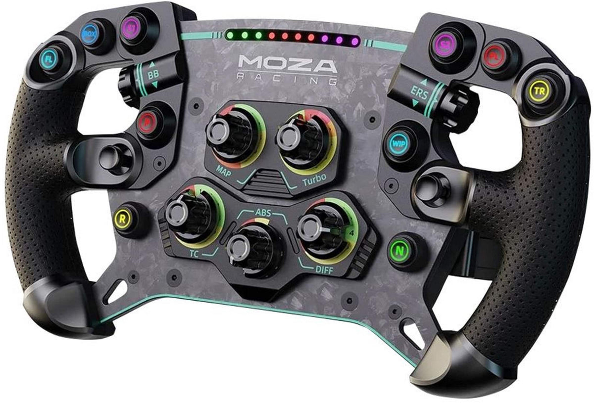 Moza Racing - GS V2P Sim Racing Formula Steering Wheel for Windows - Black