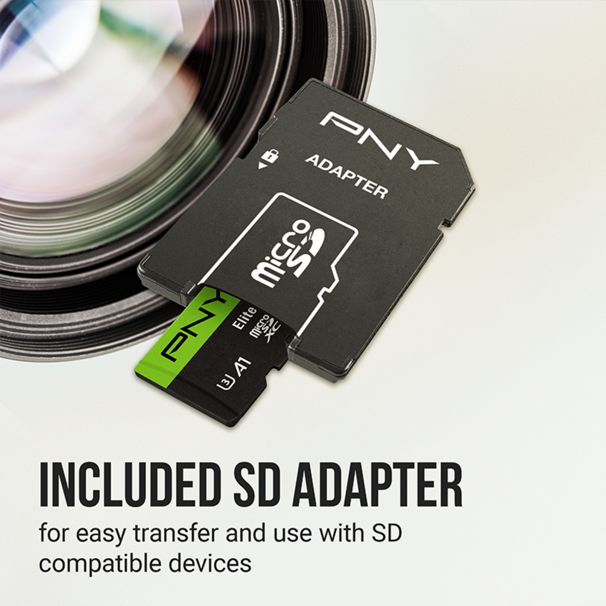 PNY - 64GB Elite-X Class 10 U3 V30 microSDXC Flash Memory Card​