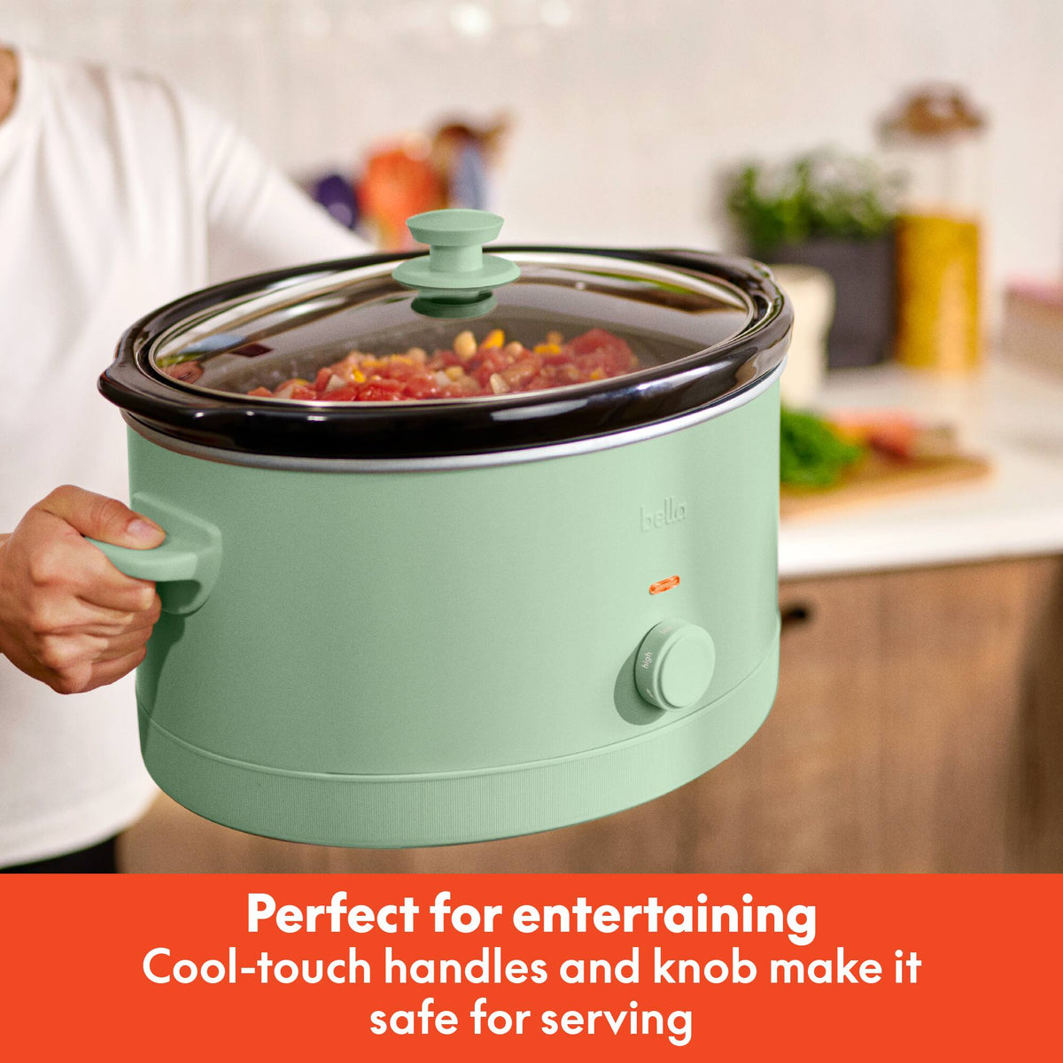 Bella - 6-qt. Manual Slow Cooker - Seaglass