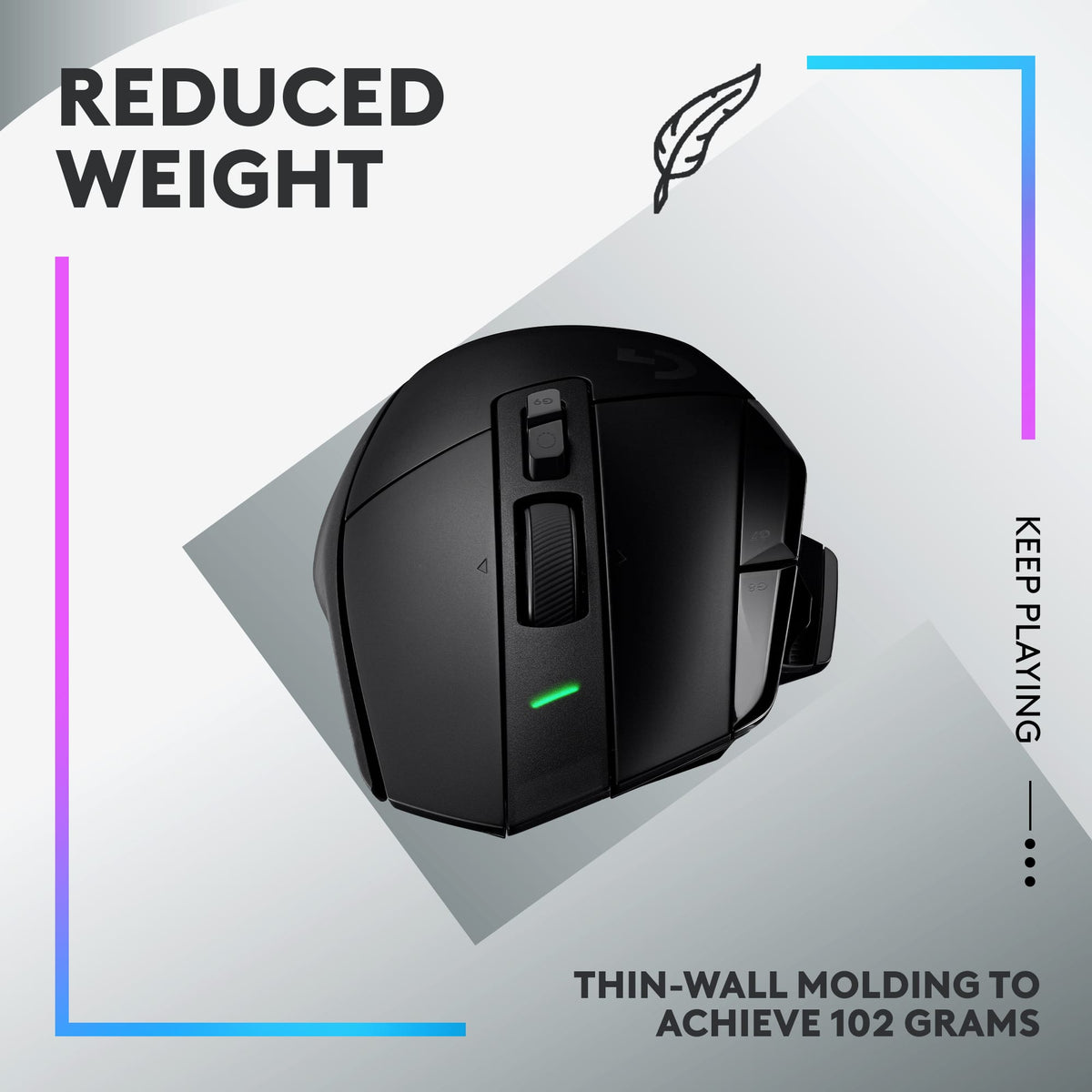 Logitech - G502 X LIGHTSPEED Wireless Optical Gaming Mouse with HERO 25K Sensor - Wireless - Black