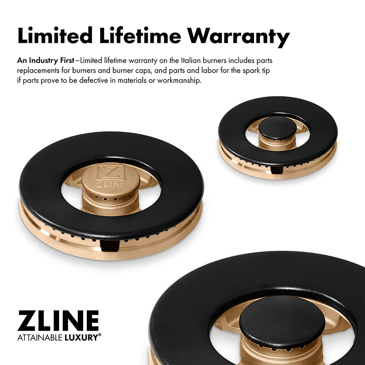 ZLINE - 30 in. Wide 4 Burner 4.2 cu. ft. Freestanding Paramount Dual Fuel Range with DuoPro Cooktop - Satin Steel/Black Matte