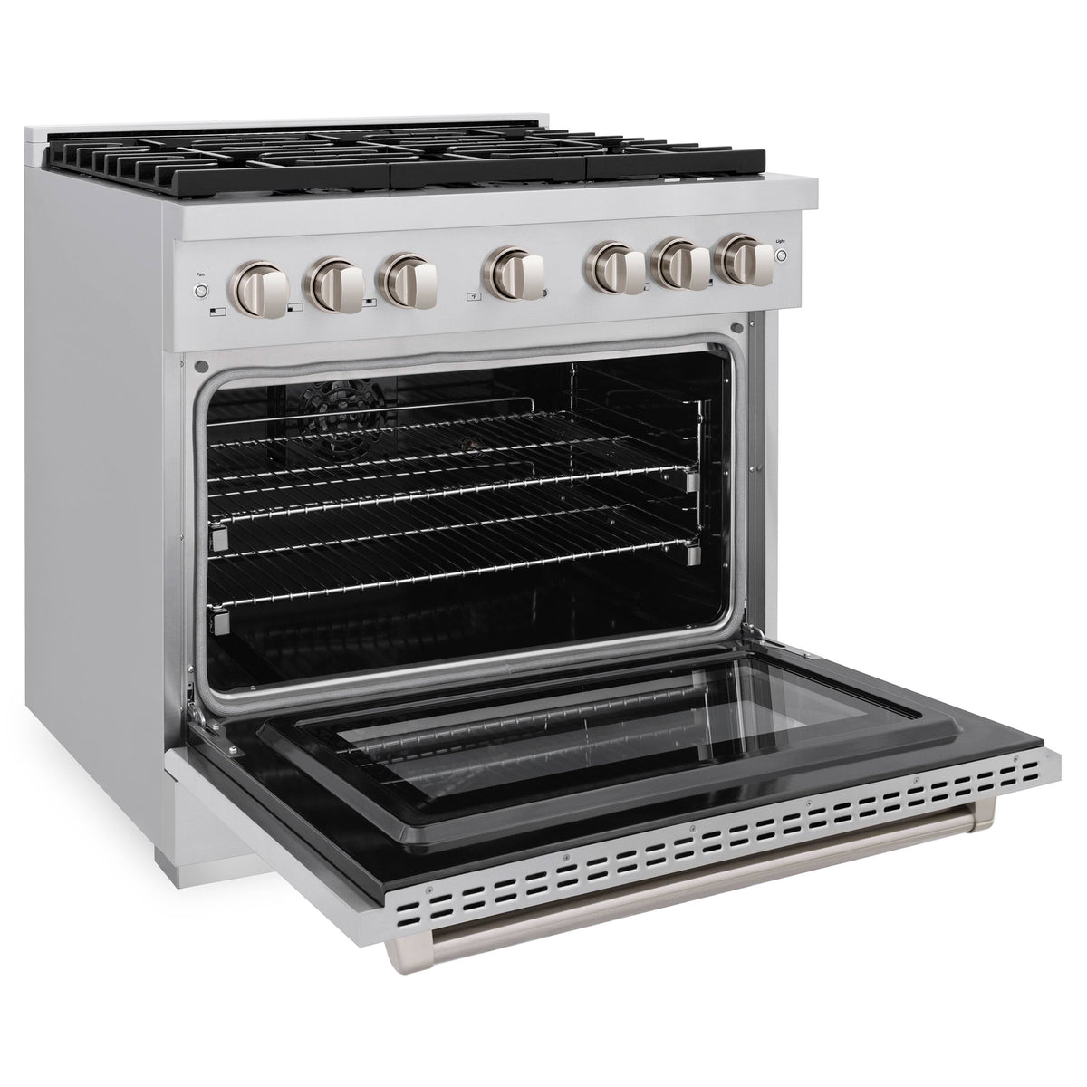 ZLINE - 36 in. Wide 6 Burner Paramount Dual Fuel with Convection Oven (SDR-BR-36) - Stainless Steel
