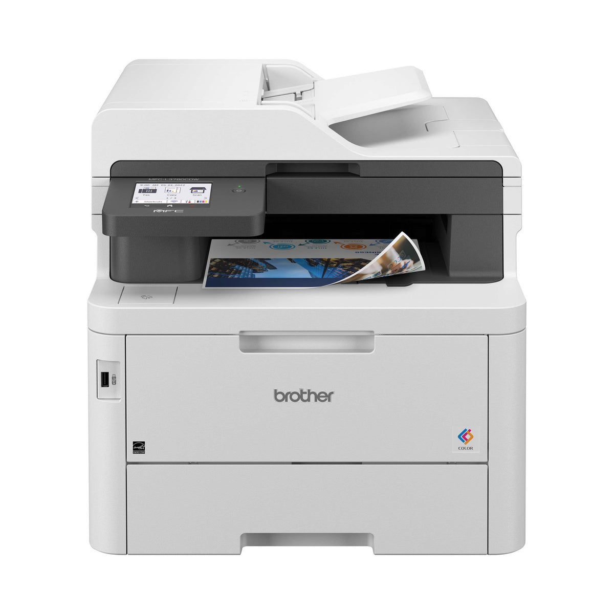 Brother - MFC-L3780CDW Wireless Digital Color All-in-One Printer with Laser Quality Output, Great for Business - White