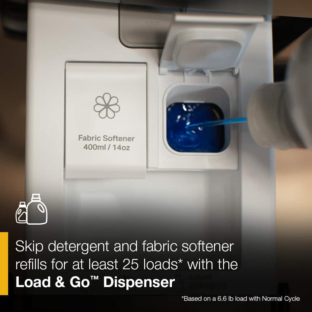 Whirlpool - 2.7 Cu. Ft. Washer and 4.3 Cu. Ft. Electric Dryer Ventless Heat Pump Laundry Tower and Energy Star - Titanium Metallic