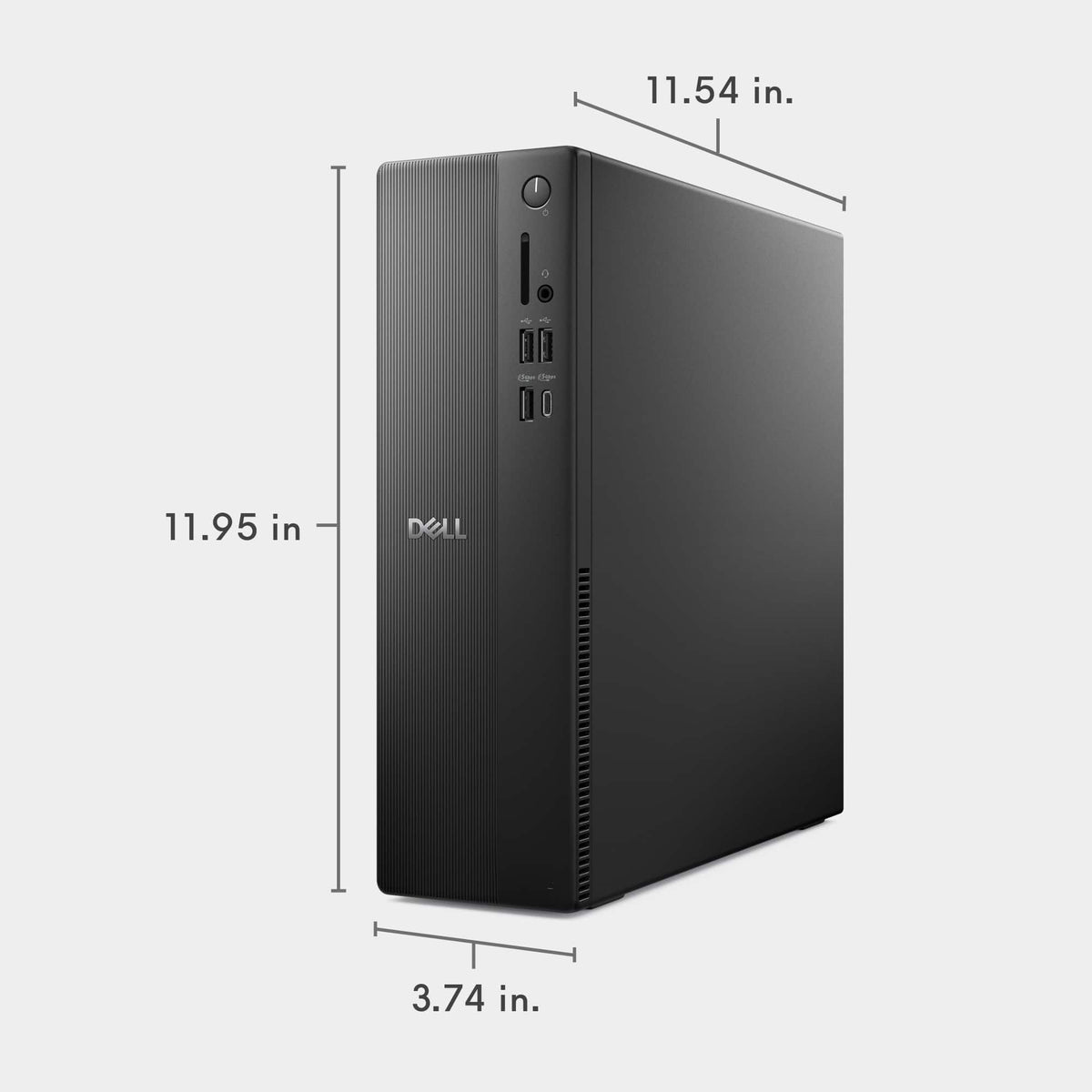 Dell - Slim Desktop - Intel Core Ultra 7 Series 2 265 2025 - 16GB Memory - 1TB Storage - Black