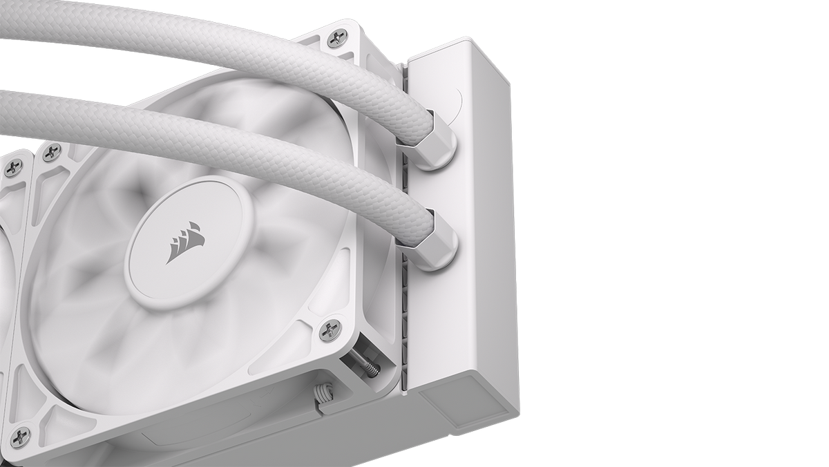 CORSAIR - NAUTILUS 360 RS LCD Liquid CPU Cooler - White