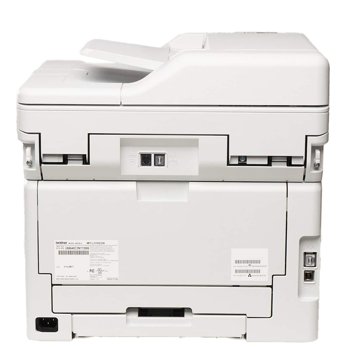 Brother - MFC-L3780CDW Wireless Digital Color All-in-One Printer with Laser Quality Output, Great for Business - White