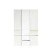 Elise - Modular Closet System With Mirror - White