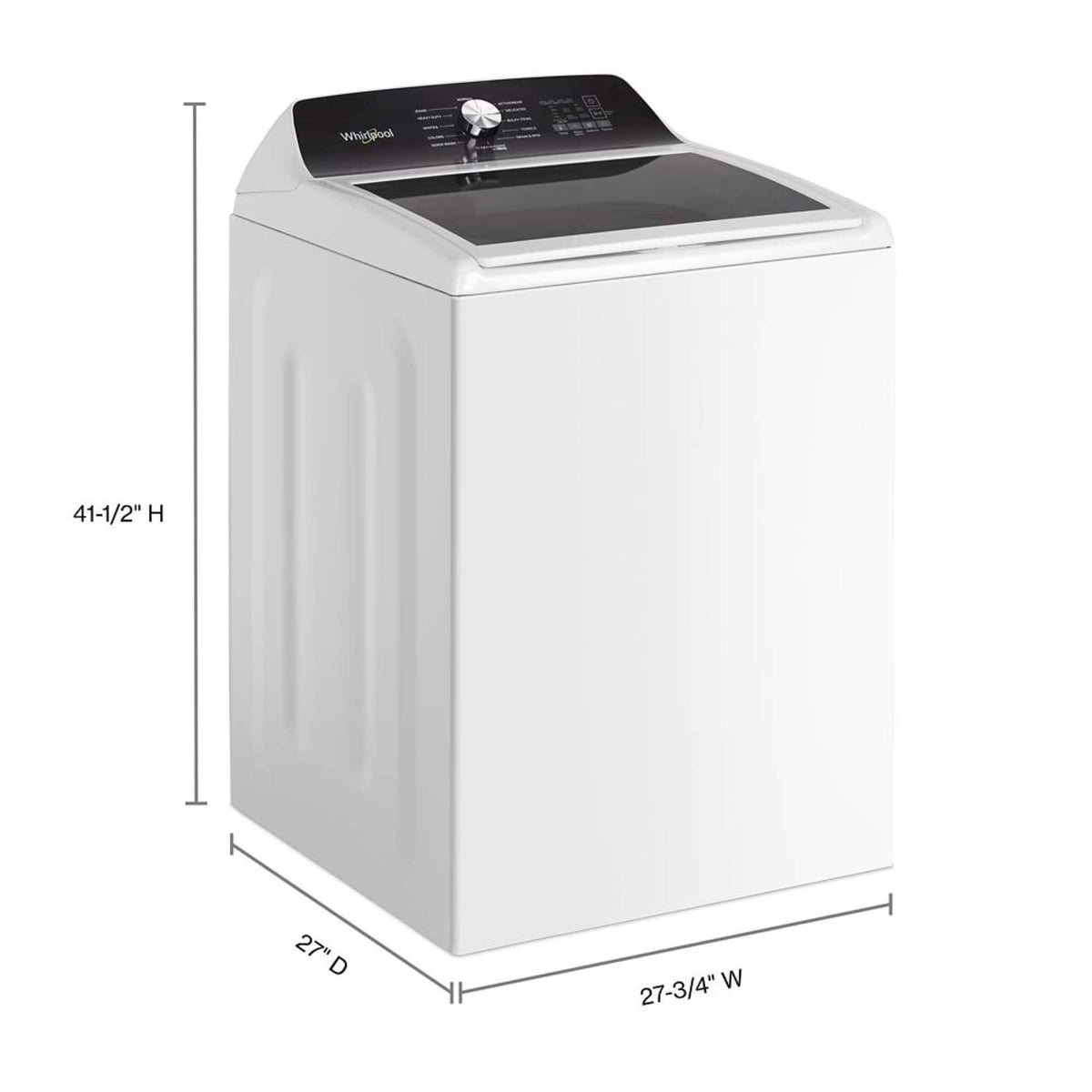 Whirlpool - 4.6 Cu. Ft. Top Load Washer with Built-In Faucet - White