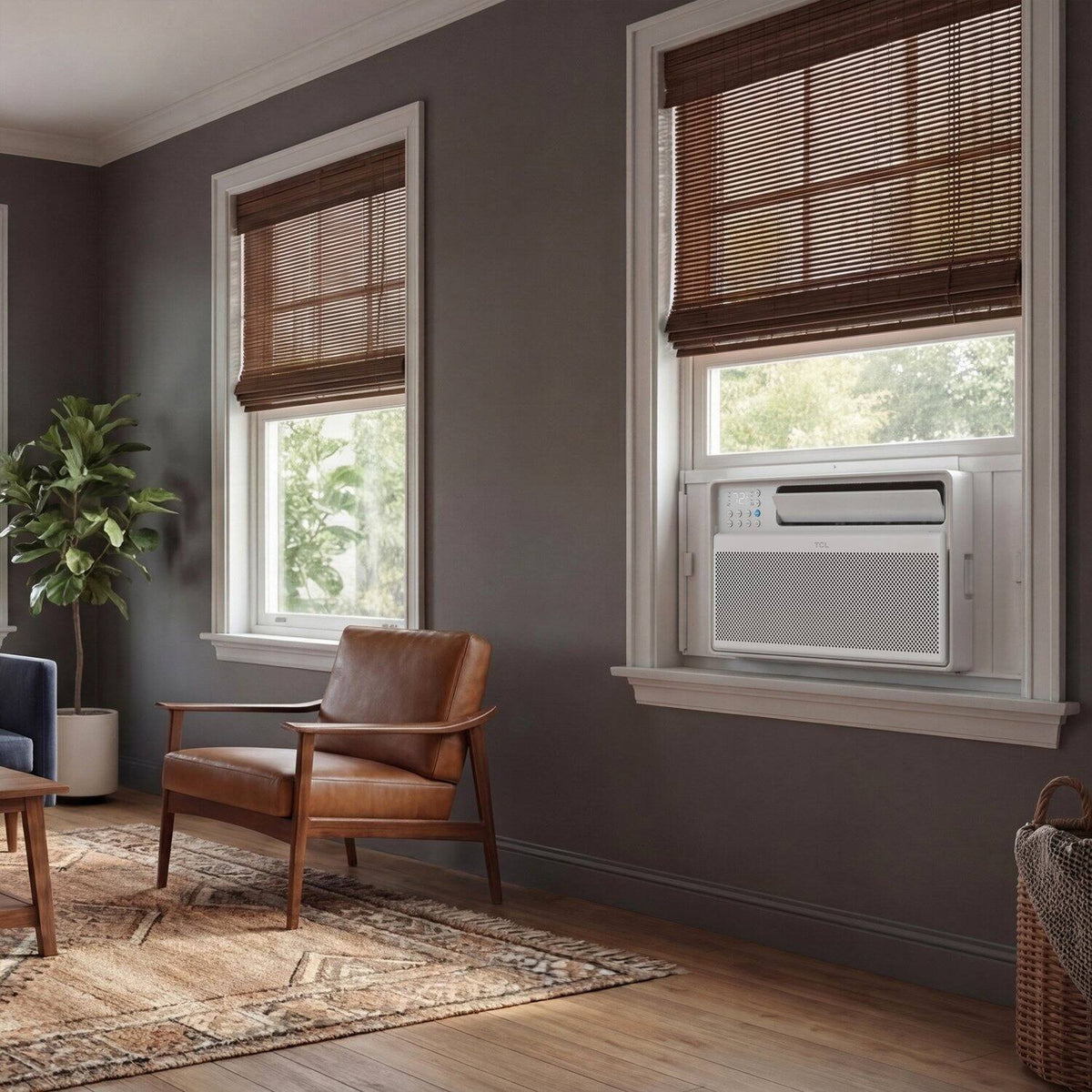 TCL - 550 Sq. Ft. 12,000 BTU Smart Inverter Window Air Conditioner - White