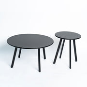 Mesa de centro nido redonda (juego de 2) - Negro