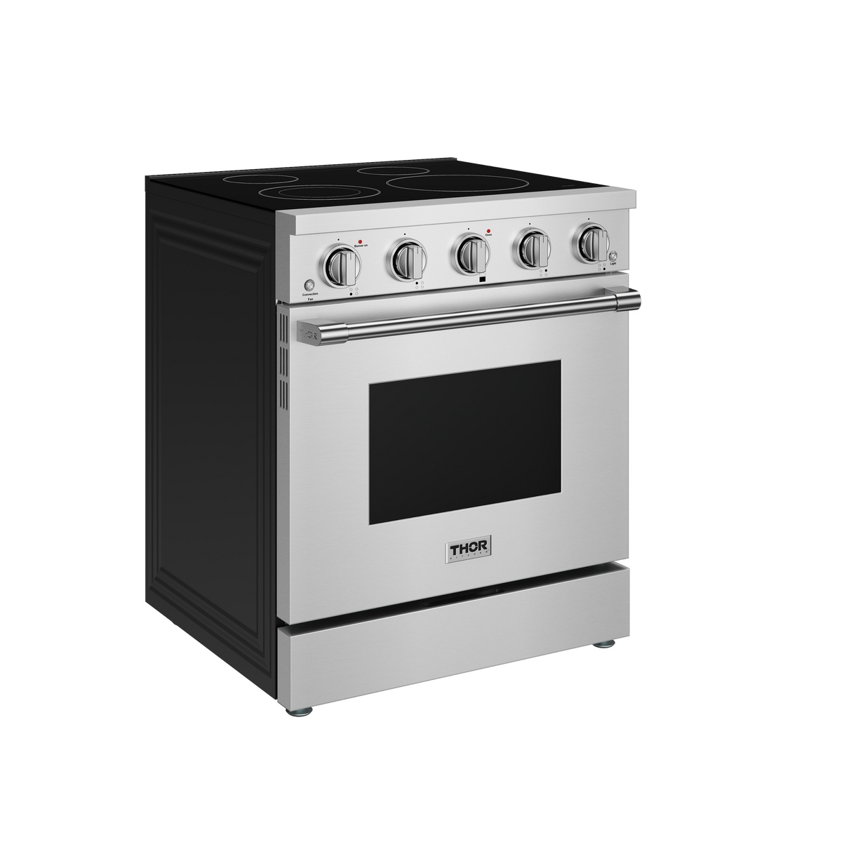 Thor Kitchen - 4.55 Cu. Ft Freestanding Electric Convection Range - Stainless Steel