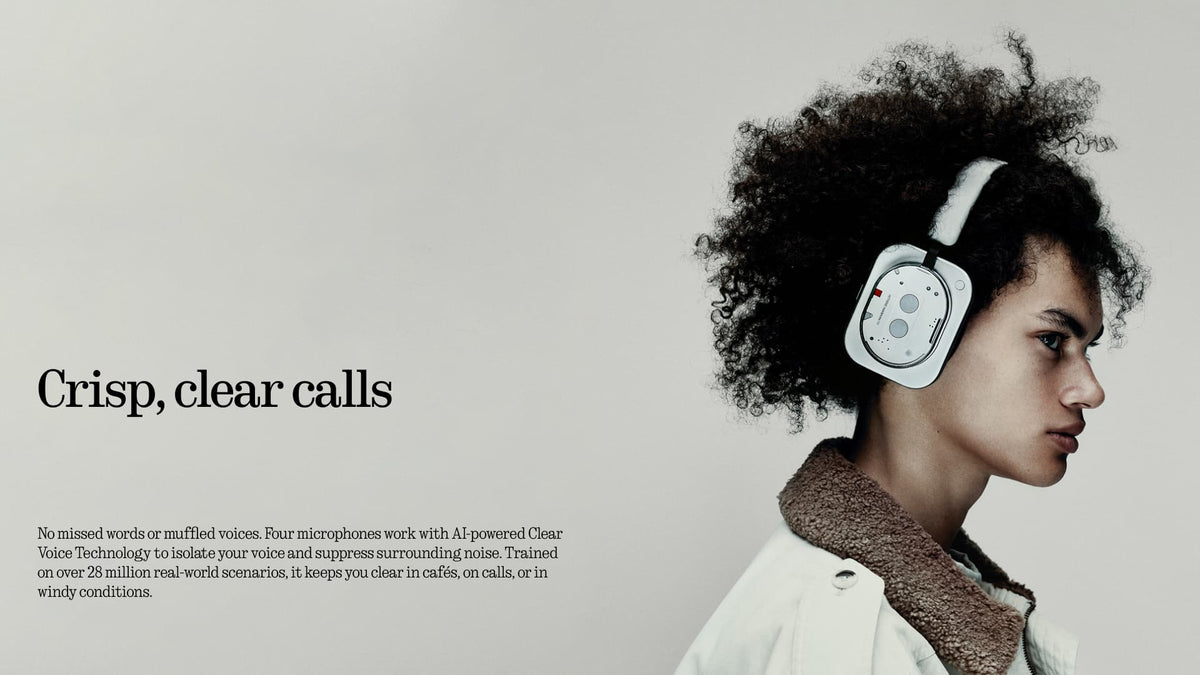 Nothing - Headphone (1) Wireless Over-Ear Bluetooth Headphones - White