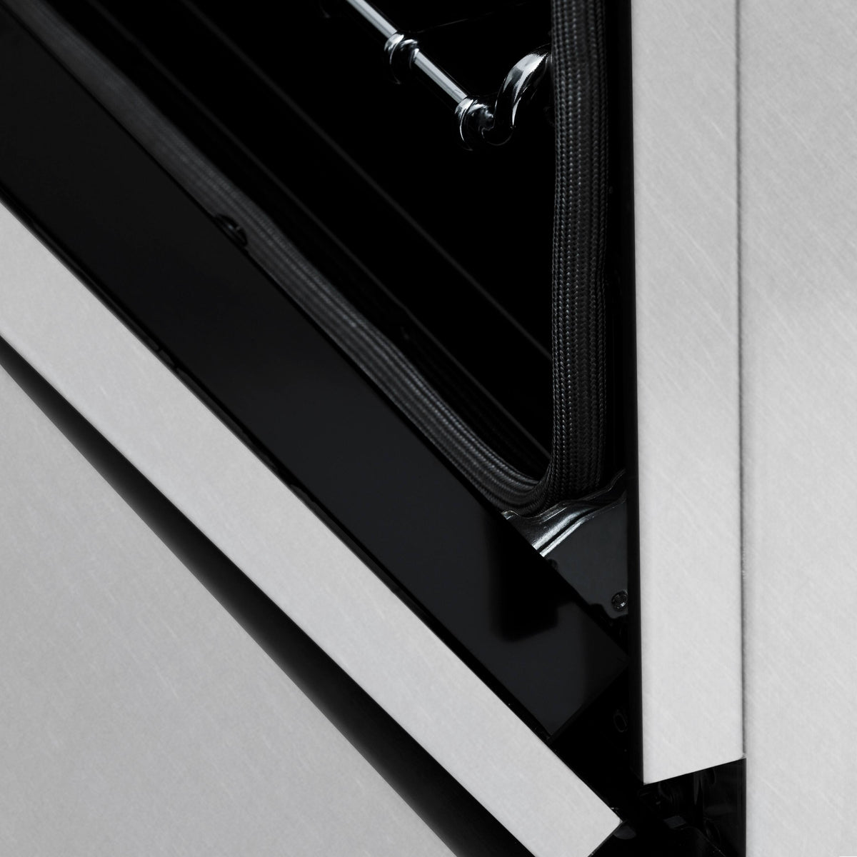 48 in. Wide 8 Burner ZLINE Autograph Legacy Dual Fuel Range in Satin Steel & Black Accents (RASZ-SN-48-MB) - Satin Stainless Steel