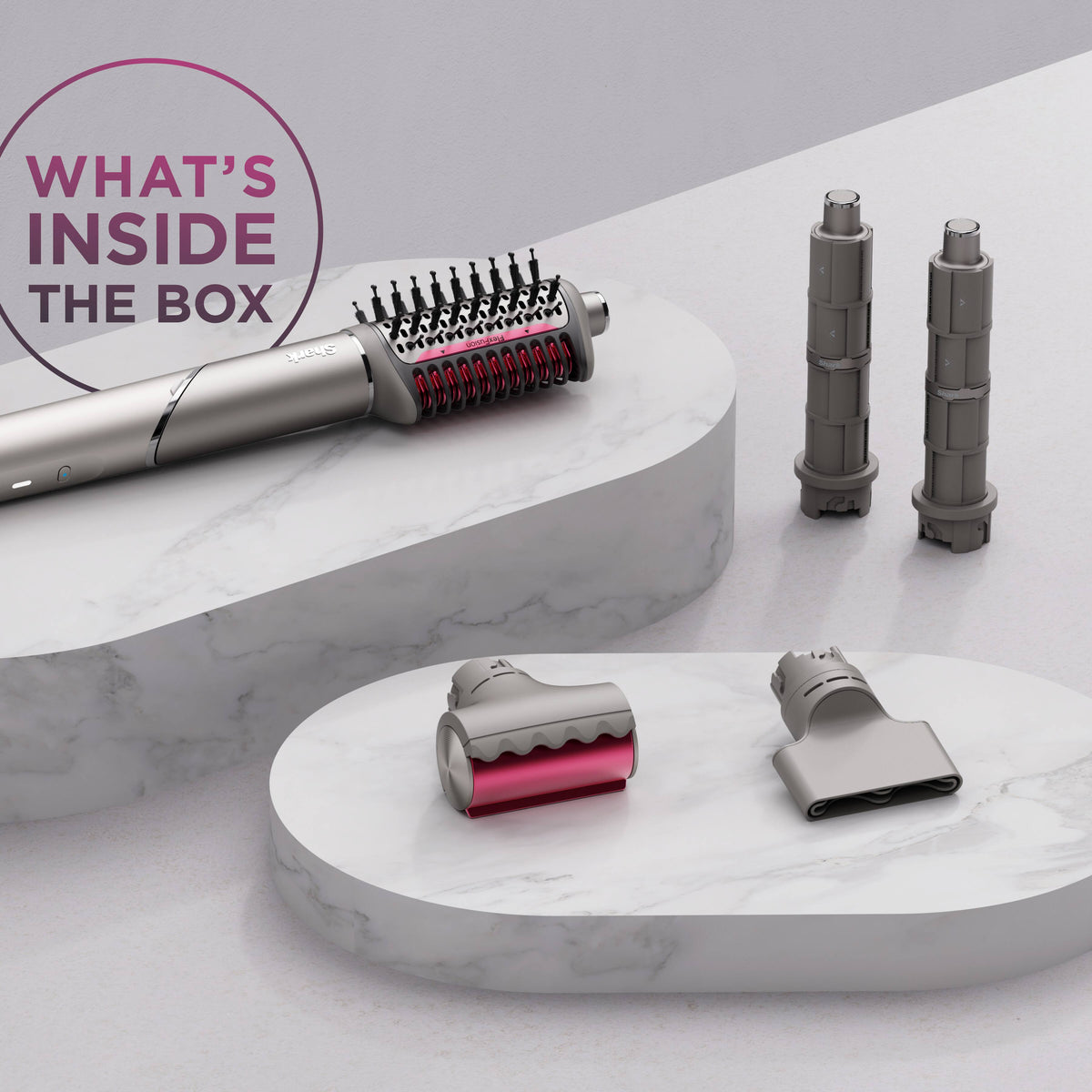 Shark - FlexFusion Air + Ceramic Styling & Drying System with Scalp Shield Mode - Metallic Mist