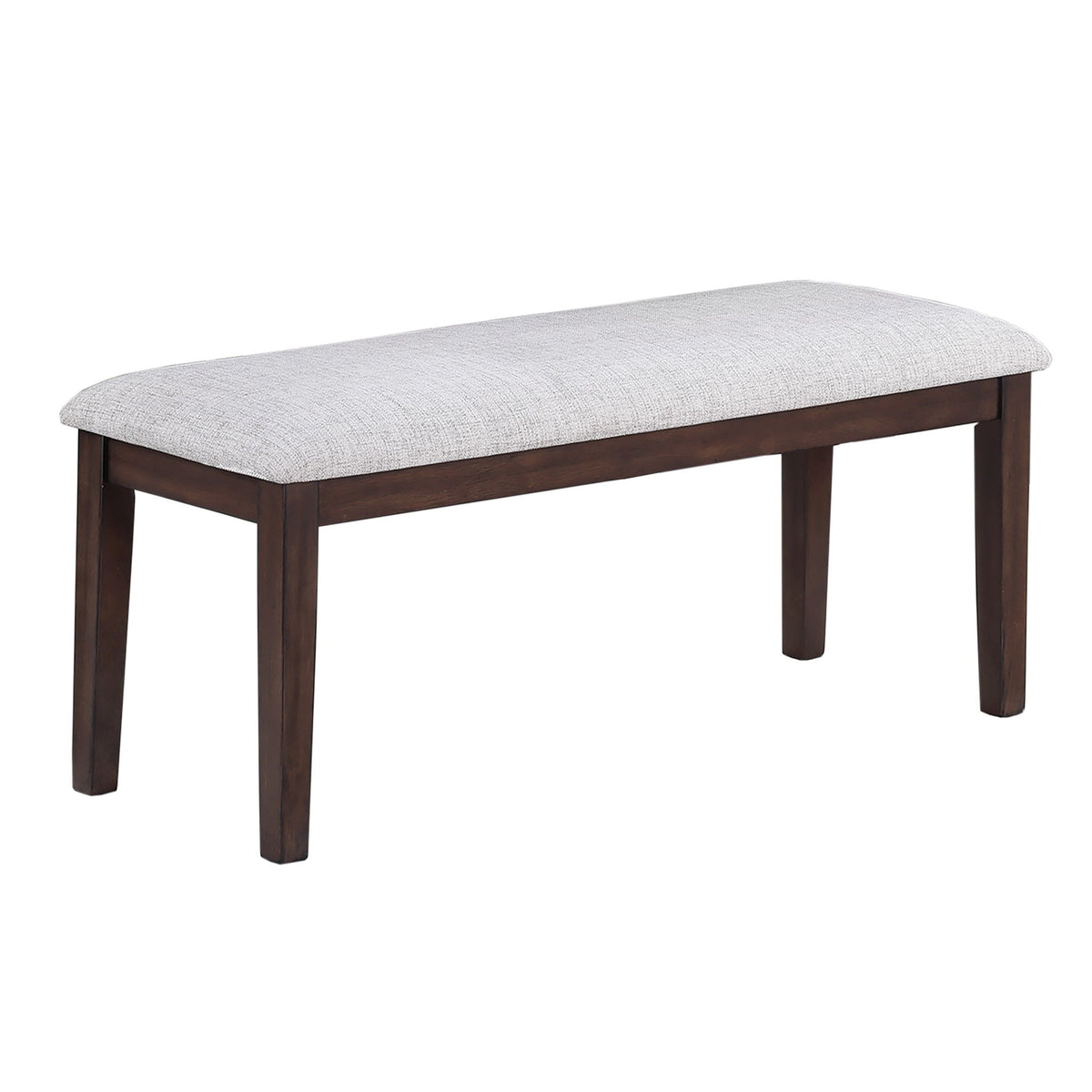 Banqueta de comedor con asiento acolchado - Nogal