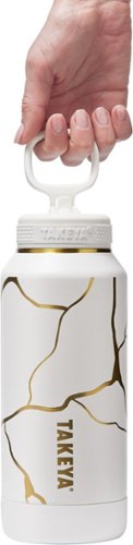 Takeya - Kintsugi 32-oz. Leakproof Water Bottle with Straw Lid - Blanc