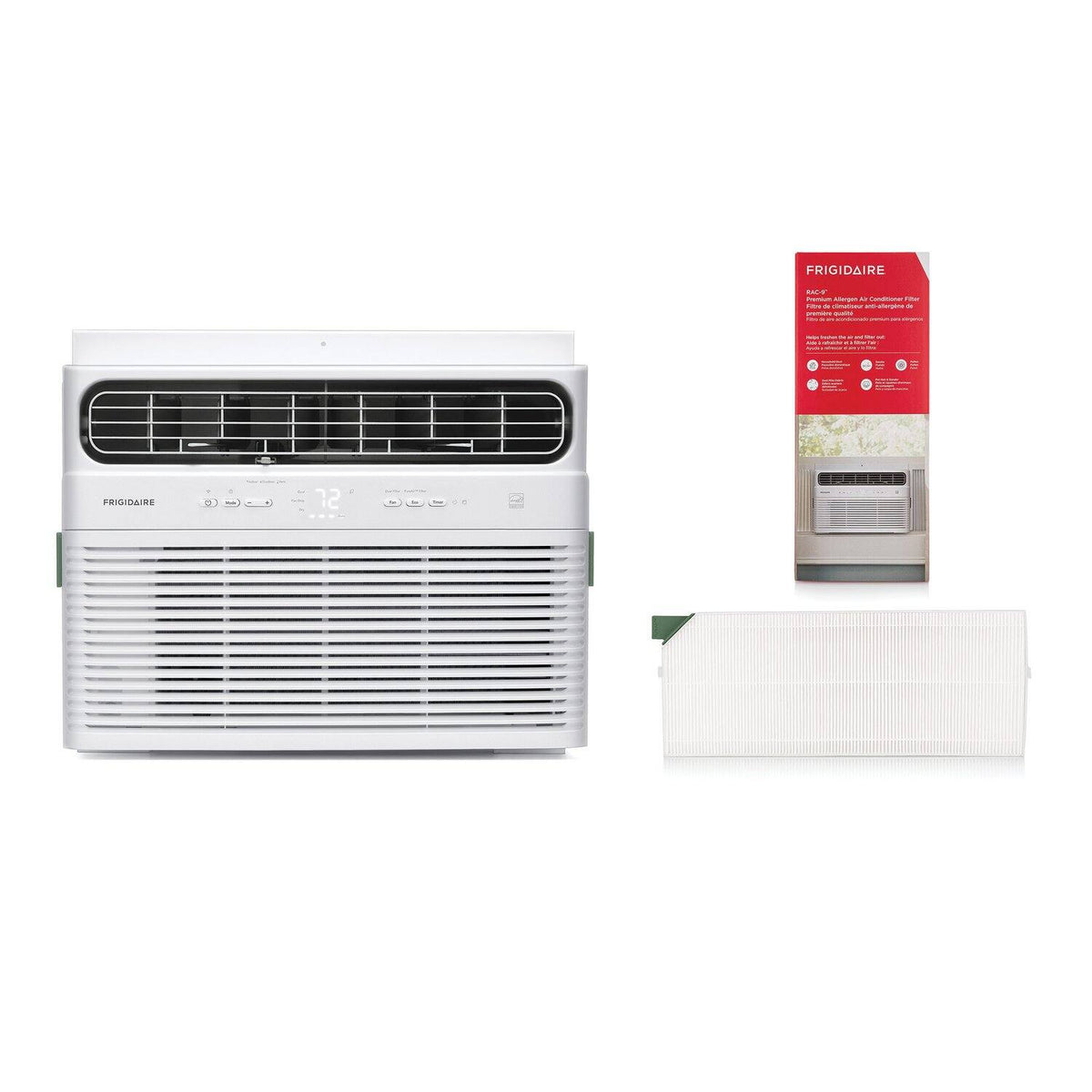 Frigidaire - 12,000 BTU 550 Sq. Ft. Smart Inverter Window Air Conditioner with Remote - White