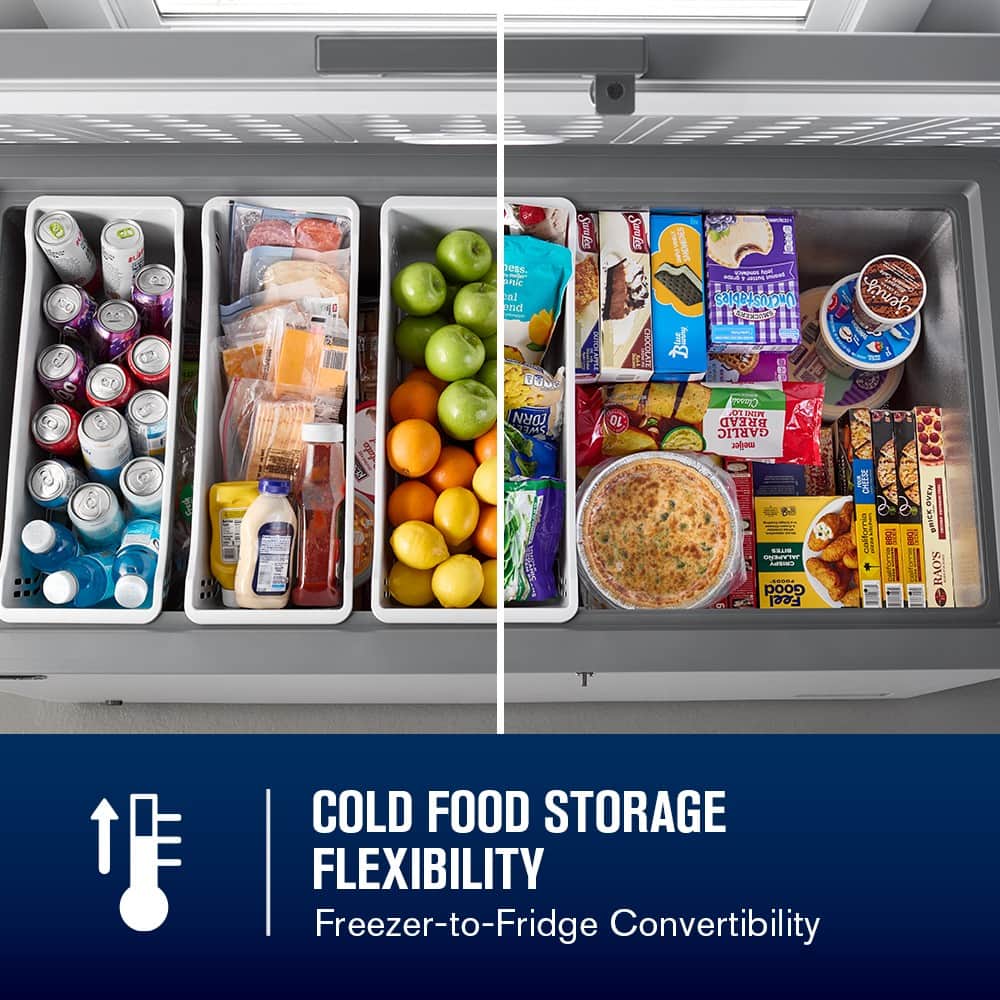Maytag - Maytag® 16 Cu. Ft. Garage Ready Chest Freezer with Freezer-to-Fridge Convertibility - Gray
