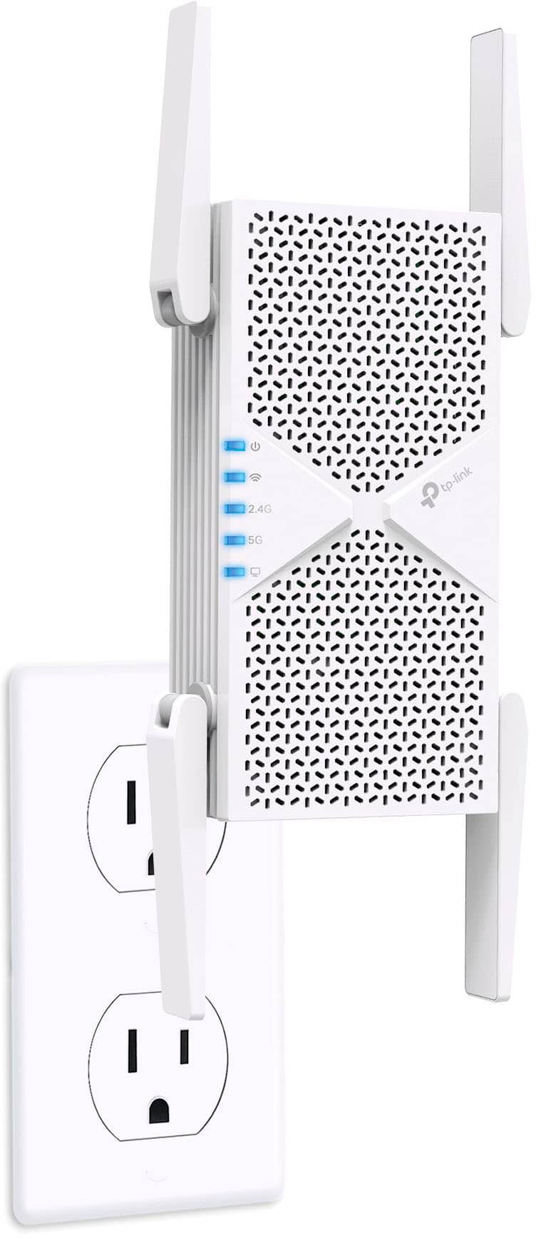 TP-Link - BE6500 Wi-Fi 7 Range Extender - White