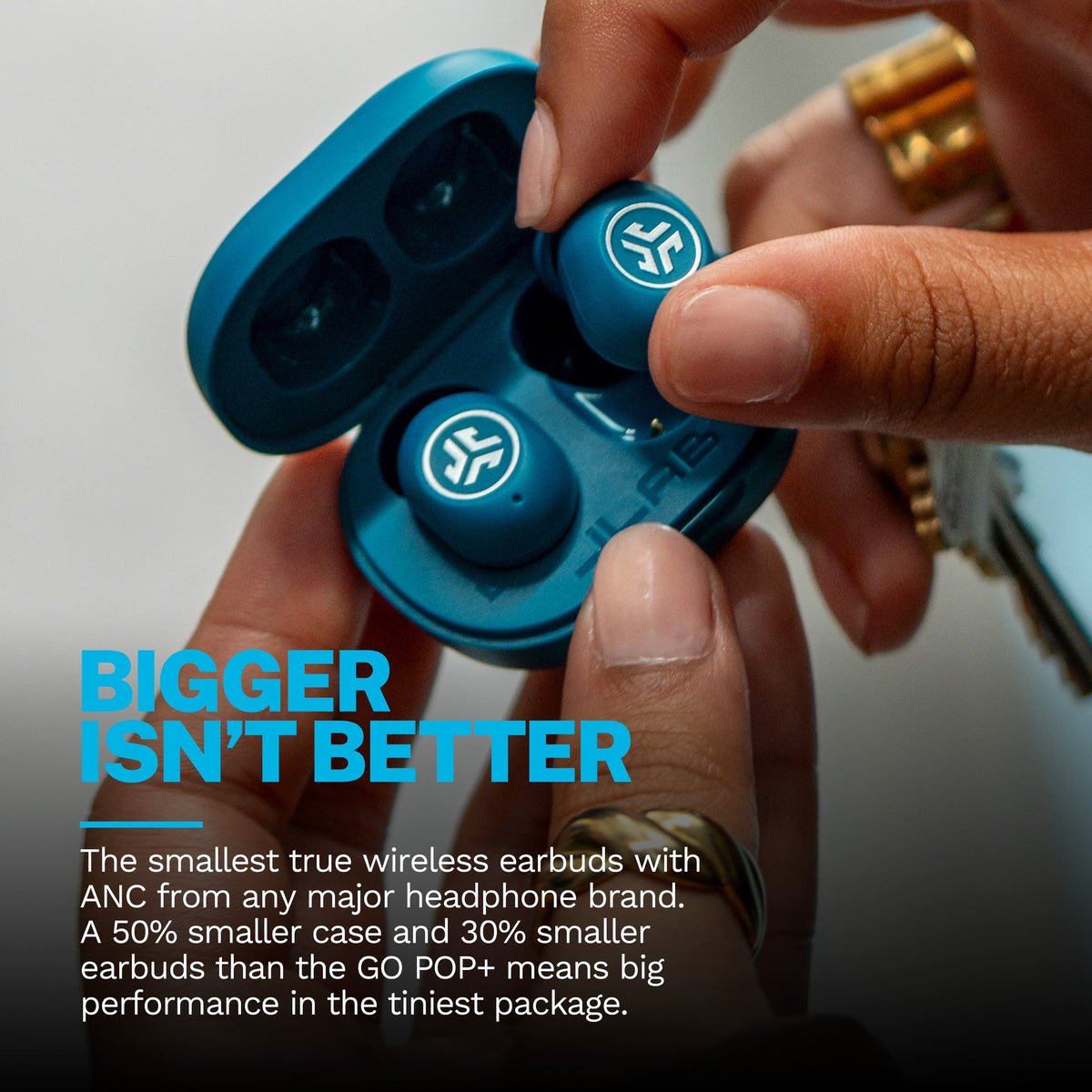 JLab - JBuds Mini ANC True Wireless Earbuds - Blue