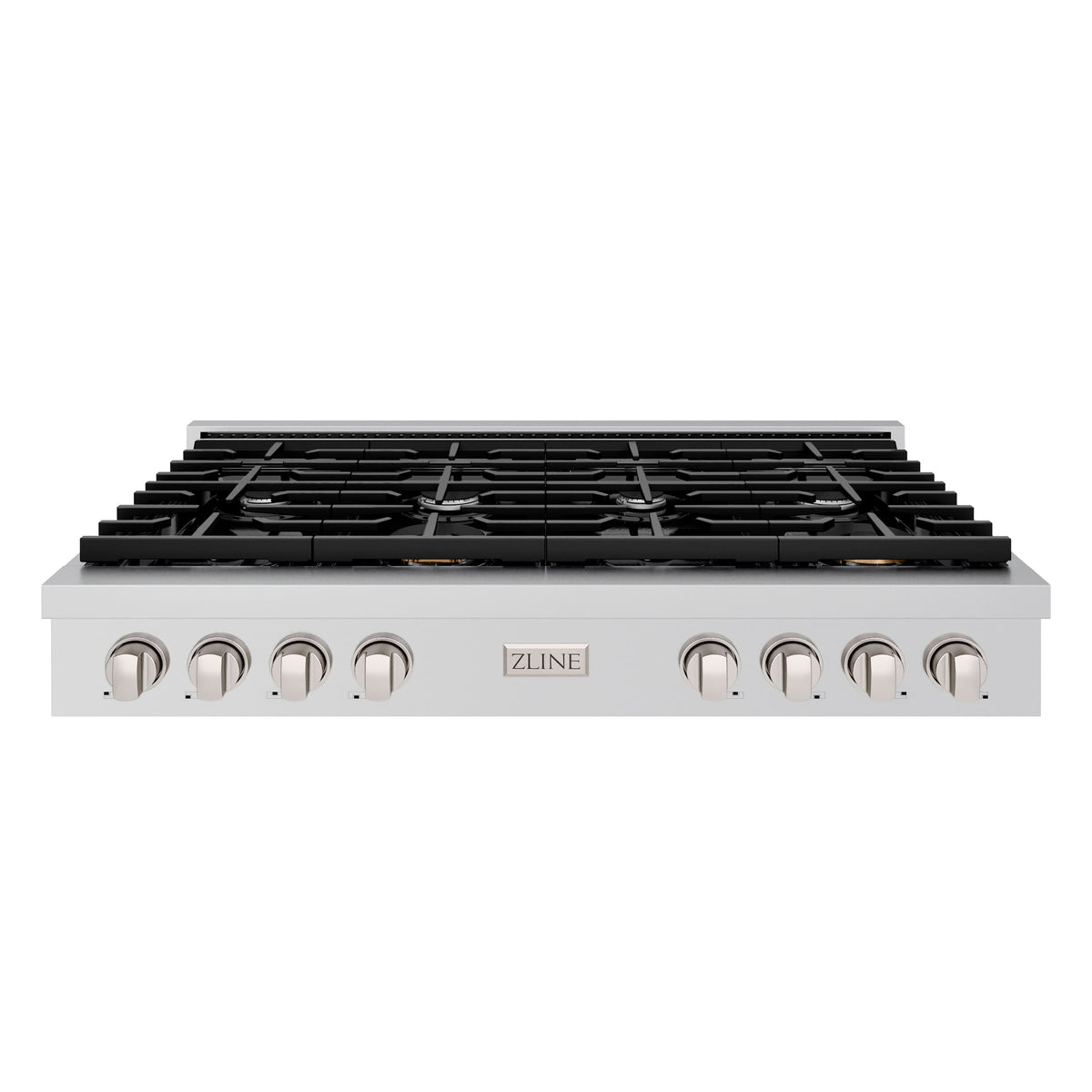 ZLINE - 48 in. Wide 8 Burner Paramount Gas Rangetop withPorcelain Cooktop (SRT48) - Stainless Steel