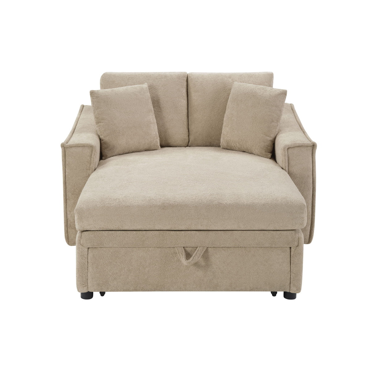 Sofá chaise longue moderno con almacenamiento oculto para sala de estar