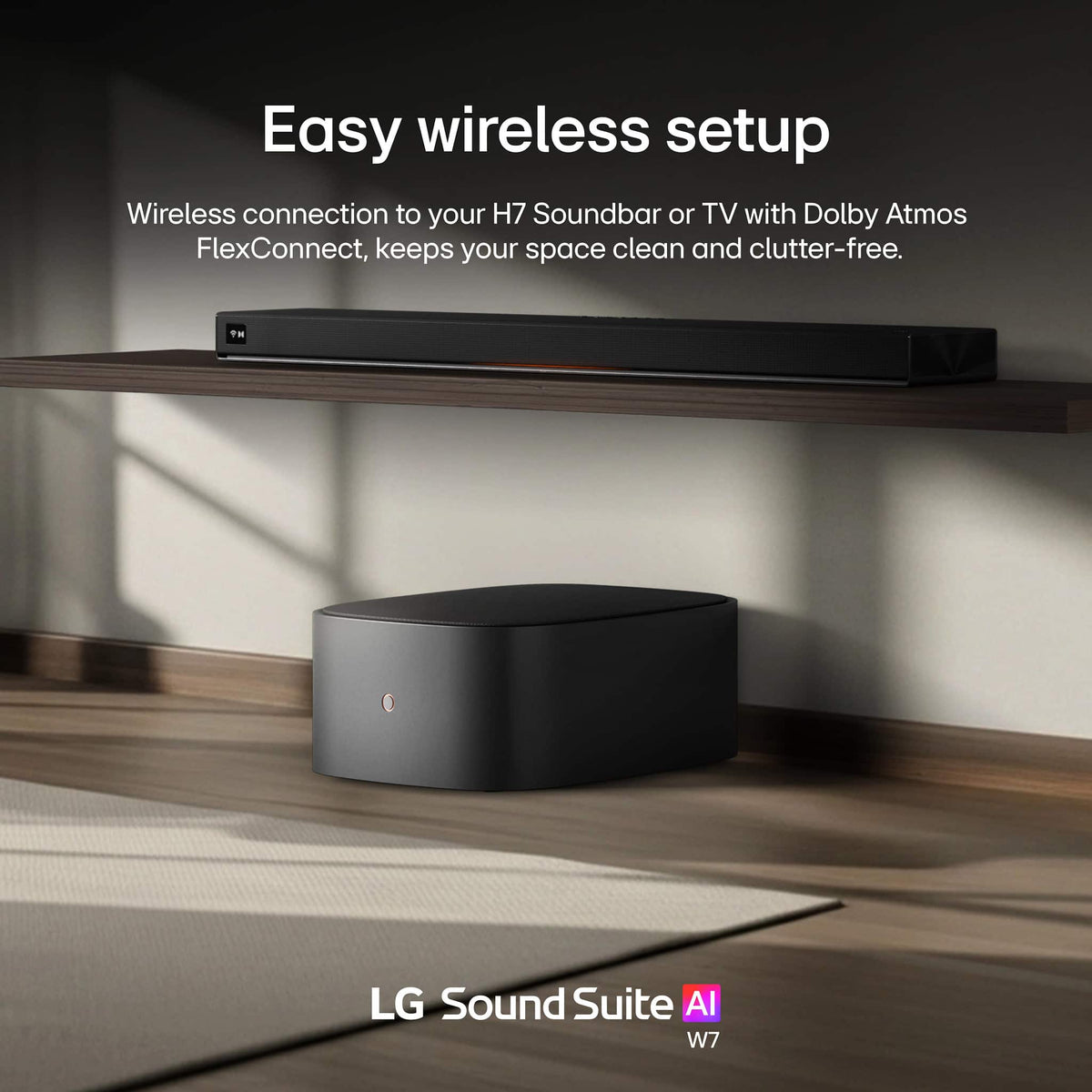 LG - Sound Suite W7 Wireless Subwoofer - Black