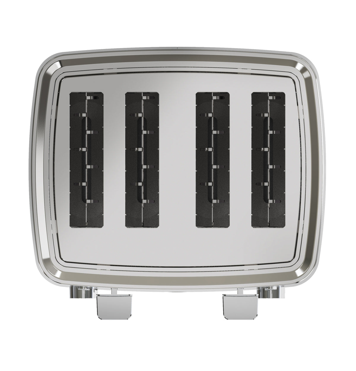 GE - 4-Slice Toaster with 7 Shade Settings and Extra Wide Slots - Snow White