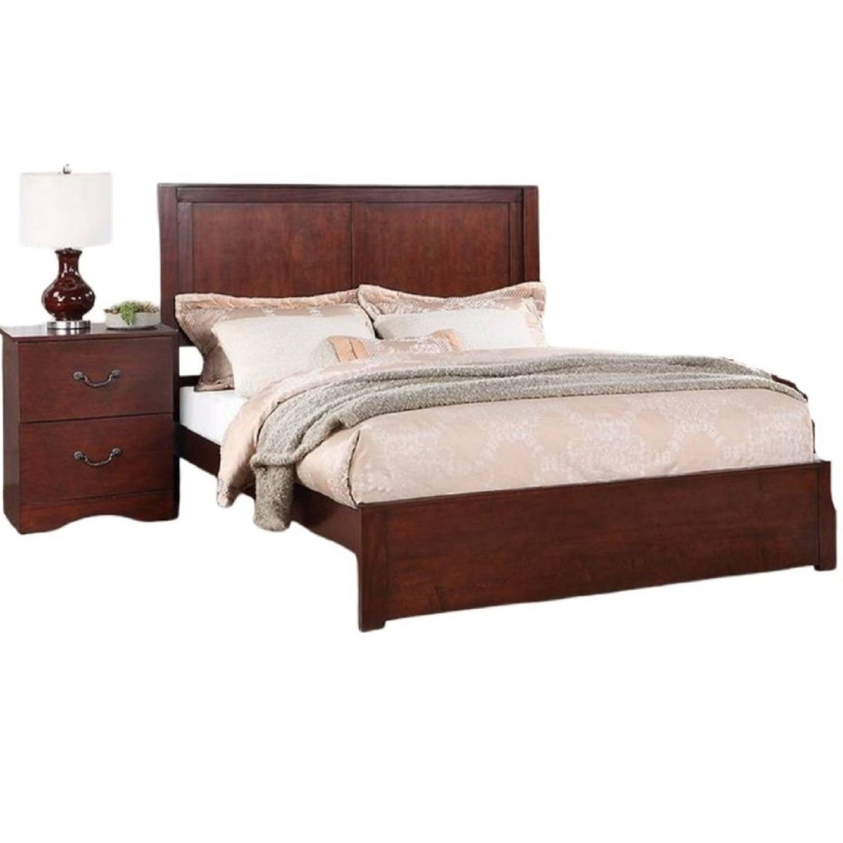 Cama con cabecero de 2 paneles