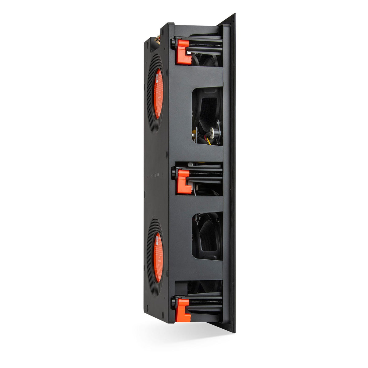 JBL - Studio 6 Dual-8" 2-Way In-Wall Speaker - Black