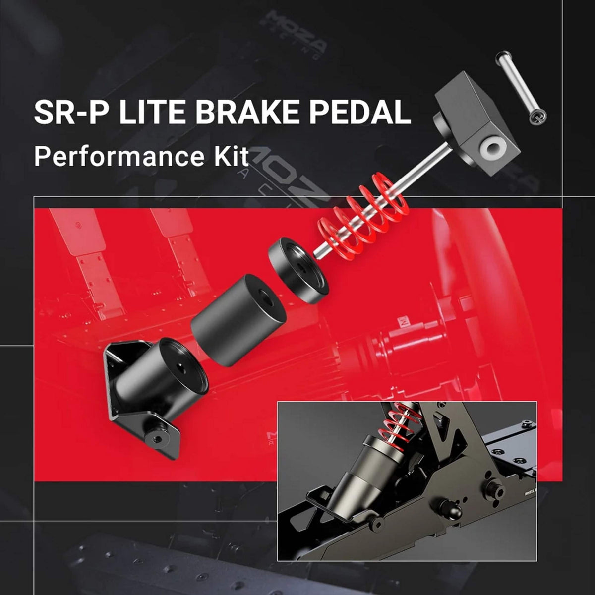 Moza Racing - SR-P Lite Sim Racing Pedal Performance Kit for Windows