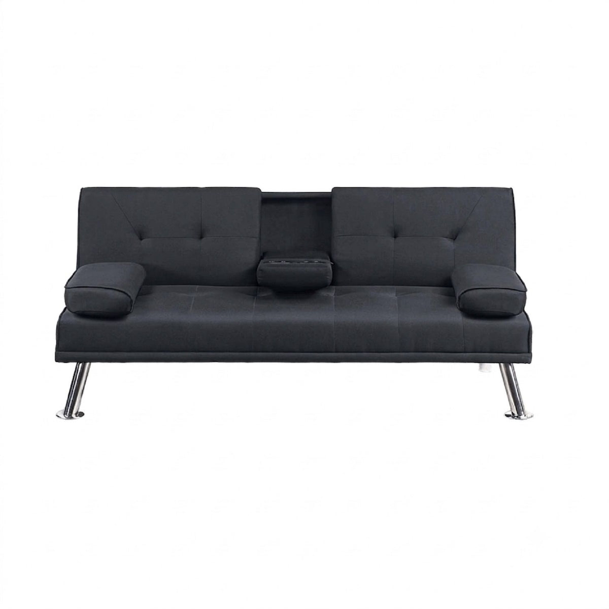 Sofá ajustable con mesa abatible y portavasos