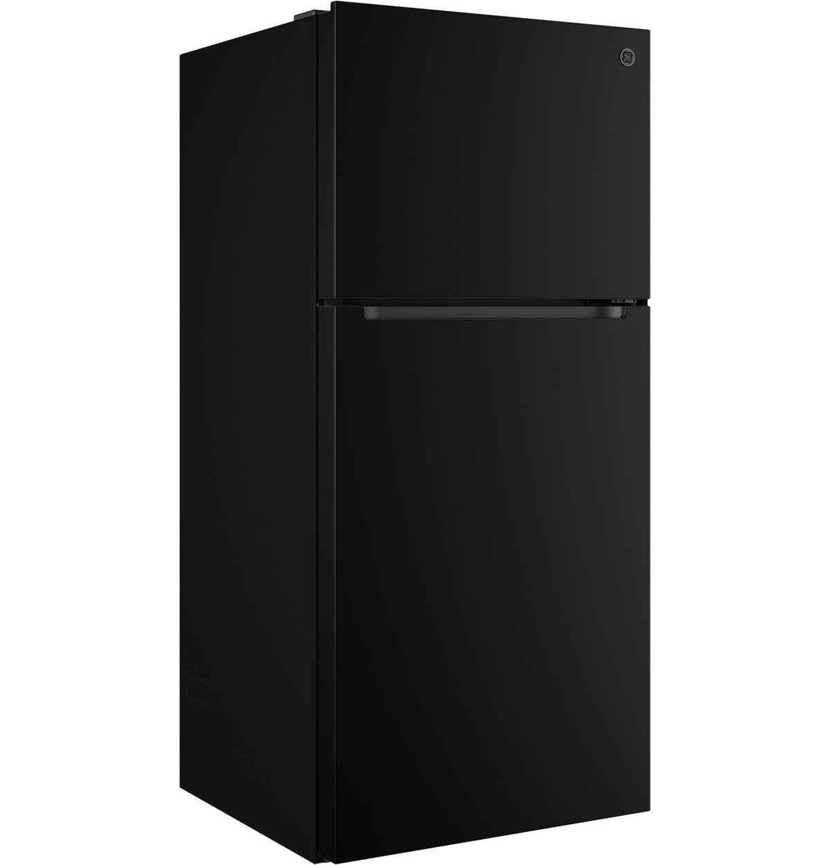GE - 30 in. Wide 19 Cu. Ft. Freestanding Garage Ready Top Freezer Refrigerator with Bright LED Lighting - Black
