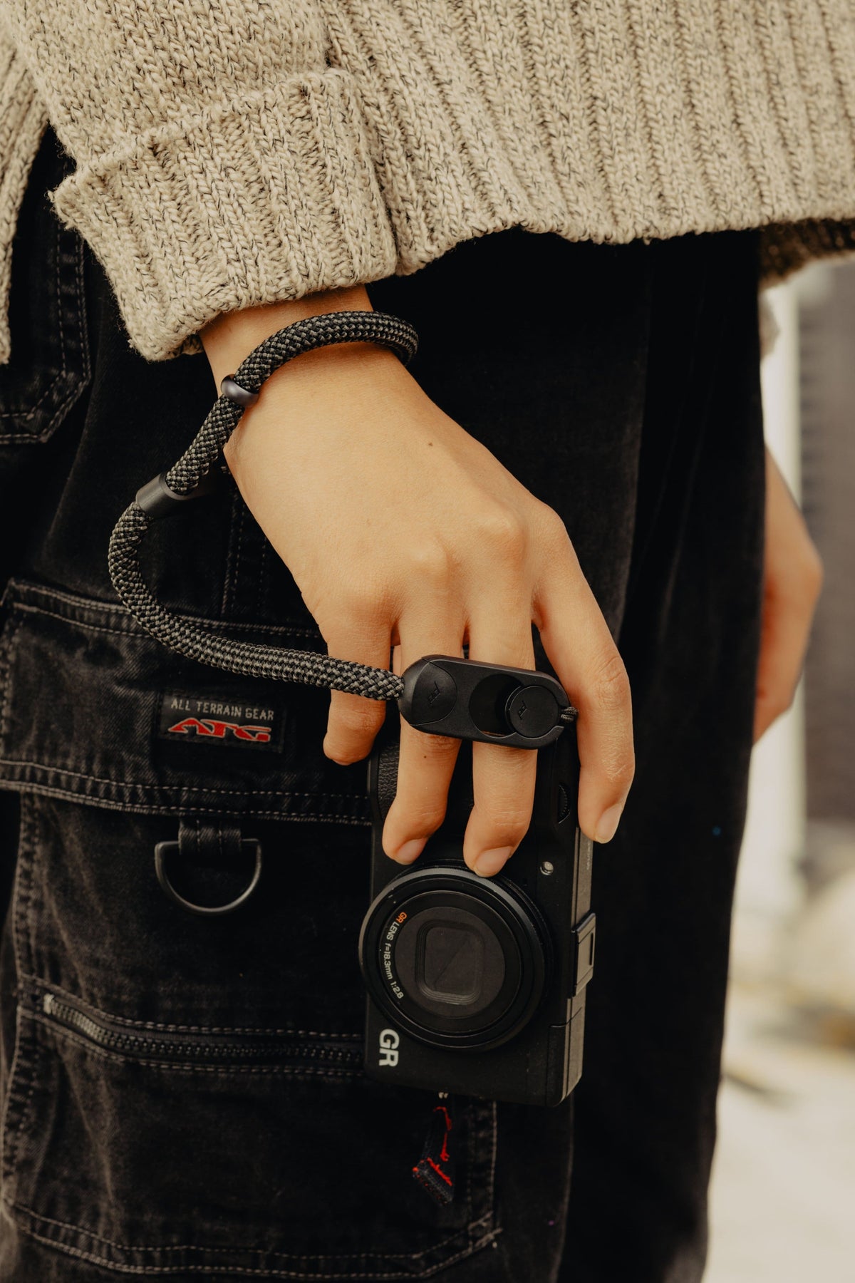 Peak Design - Cuff Rope Camera Wrist Strap - Black