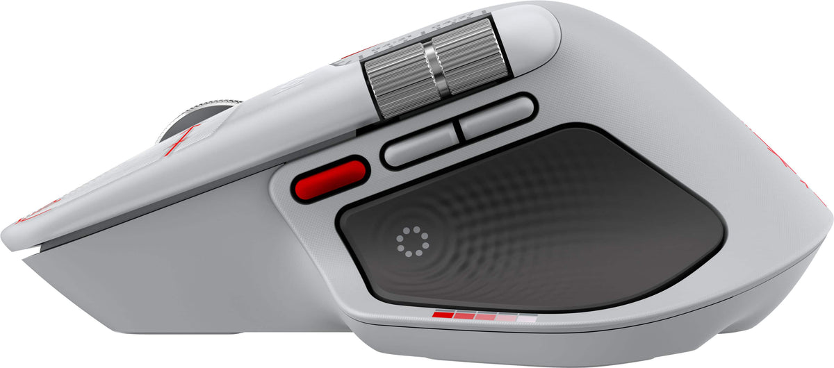 Logitech - MX Master 4 Creator Edition, Ergonomic Wireless Mouse with Advanced Performance Haptic Feedback - Wireless - Red