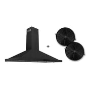 ZLINE - 48 inches - Externally Vented - Wall Range Hood - Black Stainless Steel