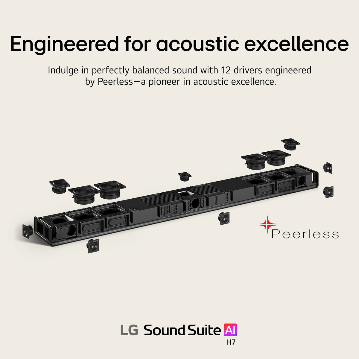 LG - Sound Suite H7 Soundbar with Dolby Atmos FlexConnect - Black