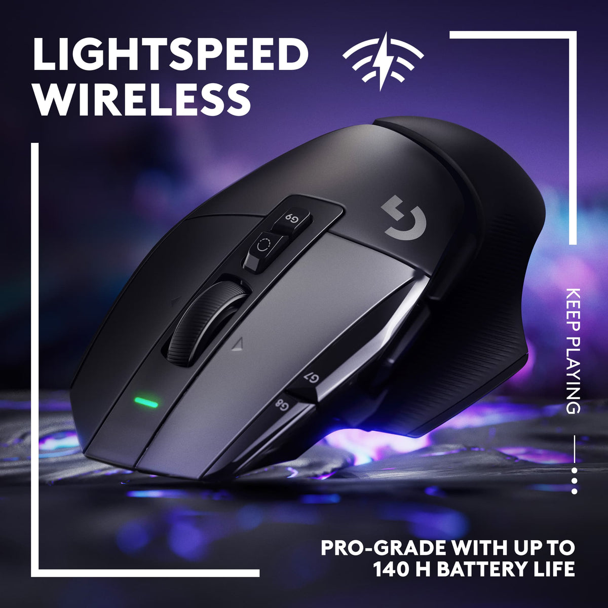 Logitech - G502 X LIGHTSPEED Wireless Optical Gaming Mouse with HERO 25K Sensor - Wireless - Black