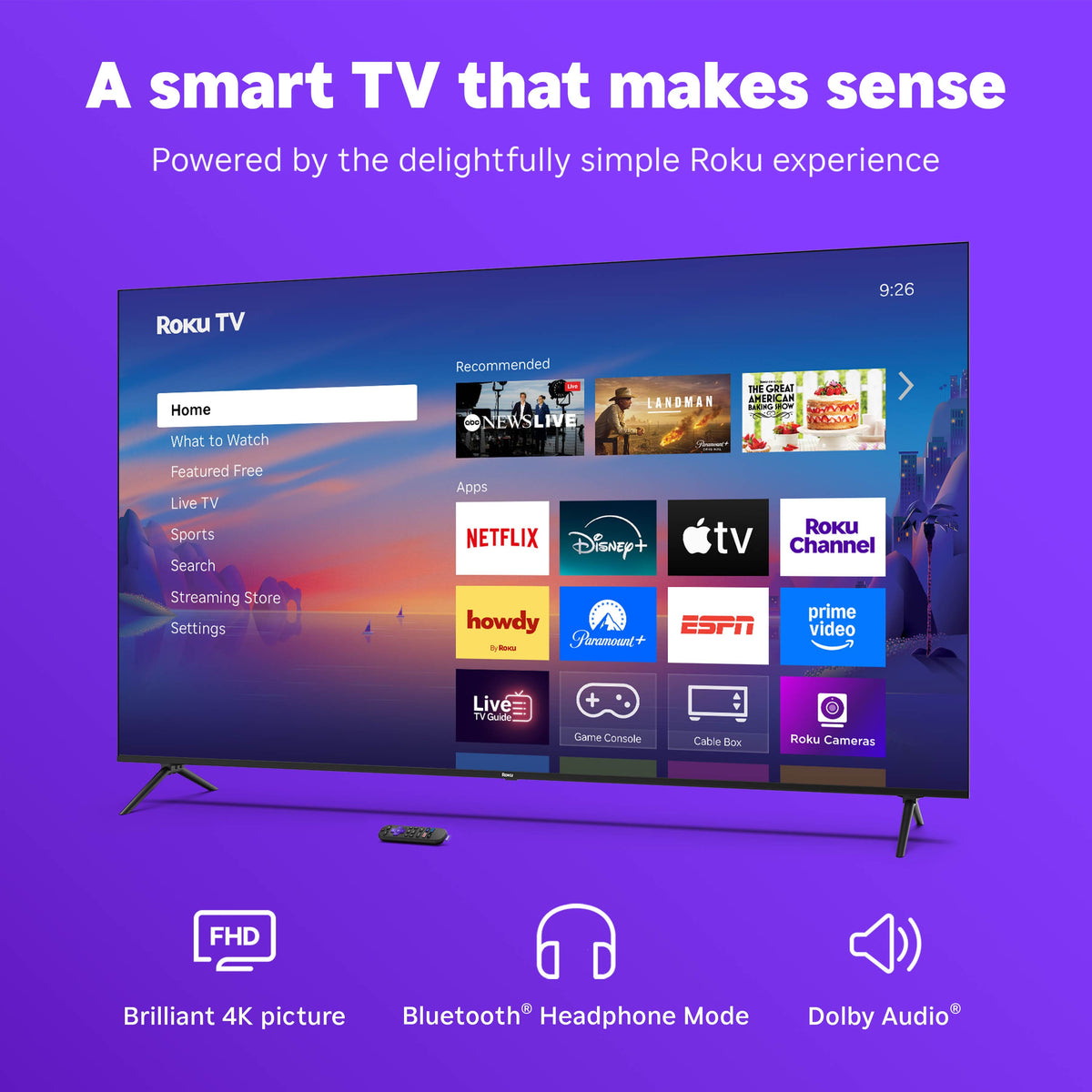 Roku - 85" Class Select Series 4K LED Smart RokuTV