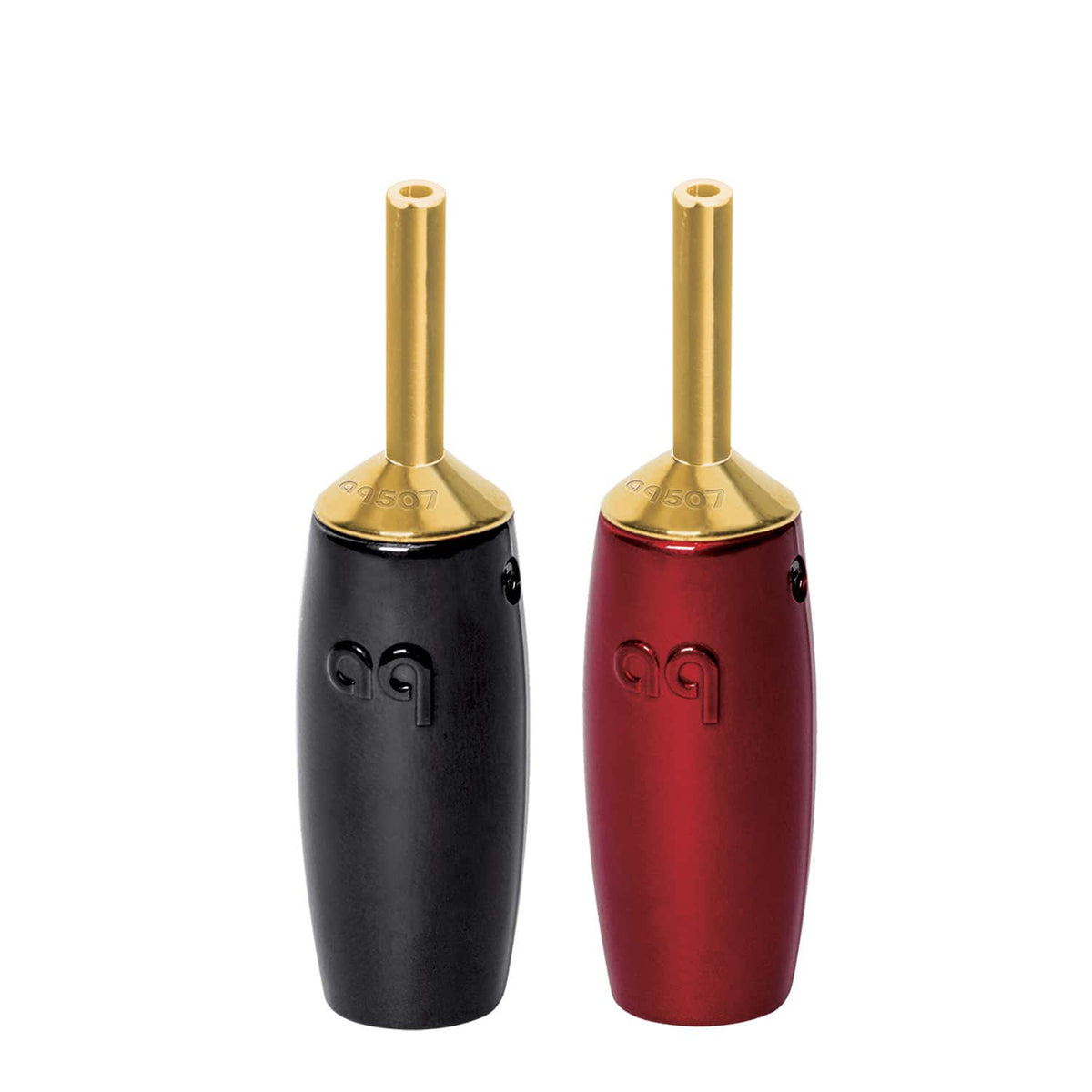 AudioQuest - 507 Series BananaSpeaker Connectors – Fits Standard Banana Jacks (Supports up to 7 AWG) - Gold