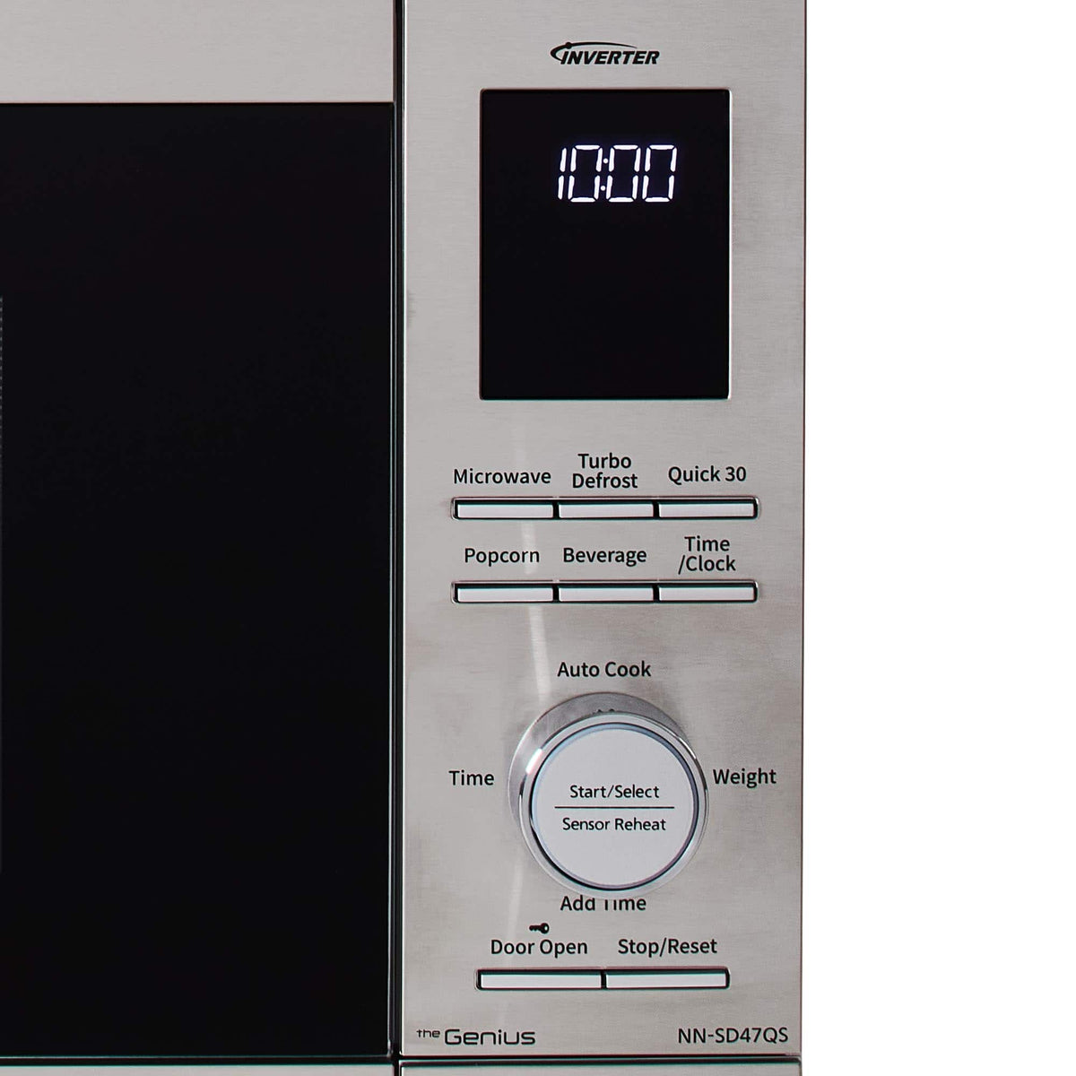 Panasonic - 0.9 Cu. Ft. Countertop Microwave with Inverter Technology and Genius Sensor - Silver