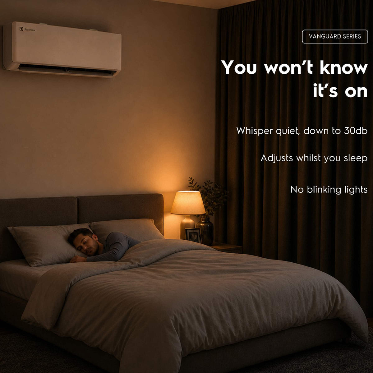 Electrolux - 24000 BTU Ductless Mini Split AC/Heat System, 1250 Sq Ft, 23 SEER2 Inverter, 230V, WiFi - White