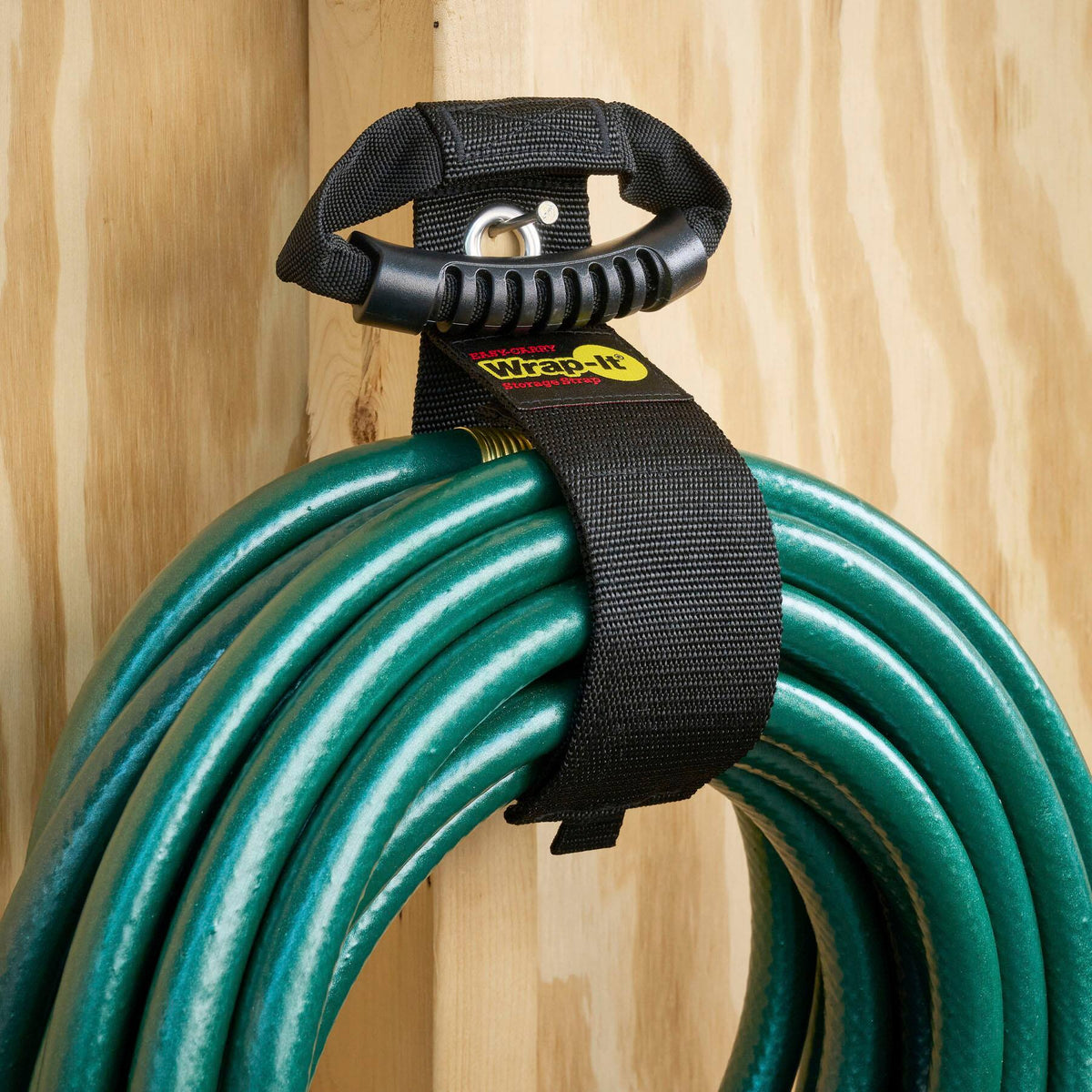 Wrap-It Storage - Easy-Carry Strap - 22-inch - Hook and Loop Carrying Strap with Handle and Grommet - Black