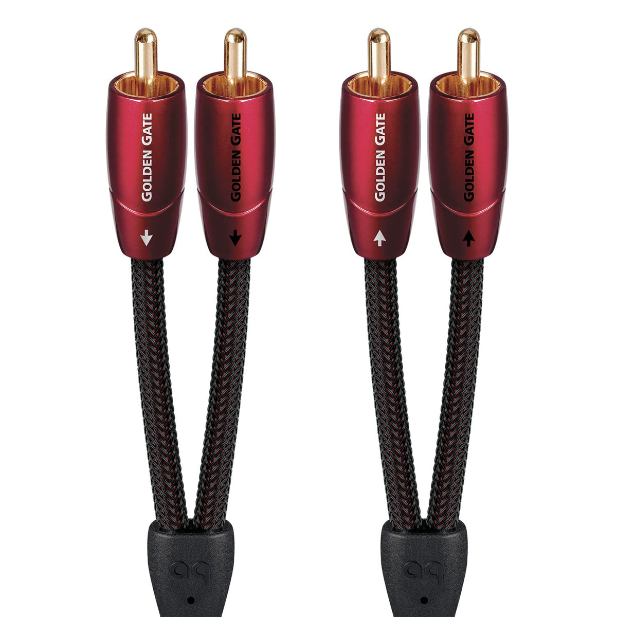 AudioQuest - Golden Gate RCA > RCA 3.3' Analog Audio Interconnect Cable - Red on Black